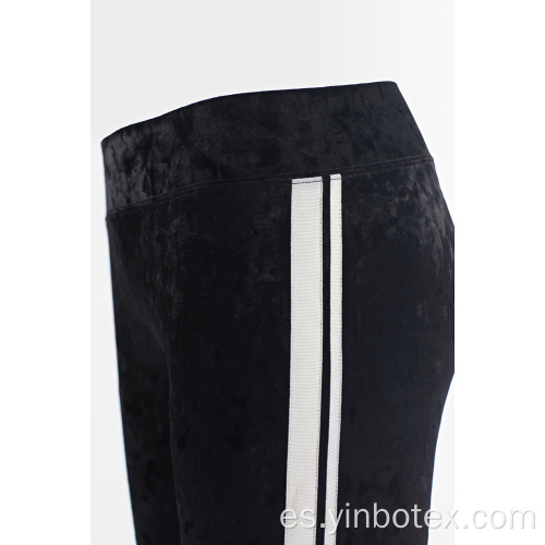 Pantalones de terciopelo negro pantalones jogger